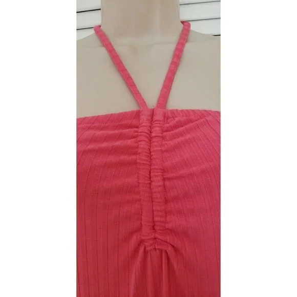 NWT $ 99  1.STATE CENTER RUCHED HALTER KNIT JUNEBERRY MIDI DRESS SZ MEDIUM - Picture 5 of 10